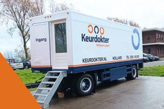 Keurdokter aanhanger, mobiele keuringsruimte